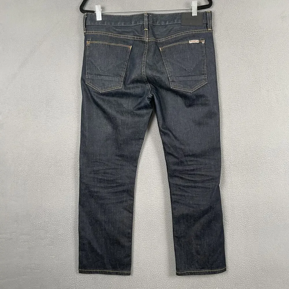 Hudson Jeans Pants Mens 32 Byron Straight Dark Wash Stretch Denim Five Pocket